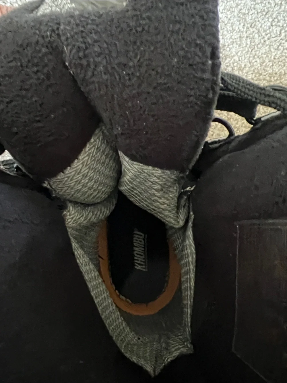 Khombu Black Insulated Lace-Up Winter Boots